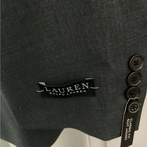 Lauren Ralph Lauren Classic Fit Charcoal Blazer